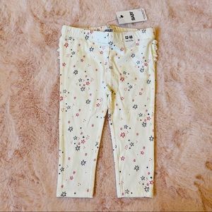 Cotton On 12-18 month leggings white red and blue stars NWT 4th Of July